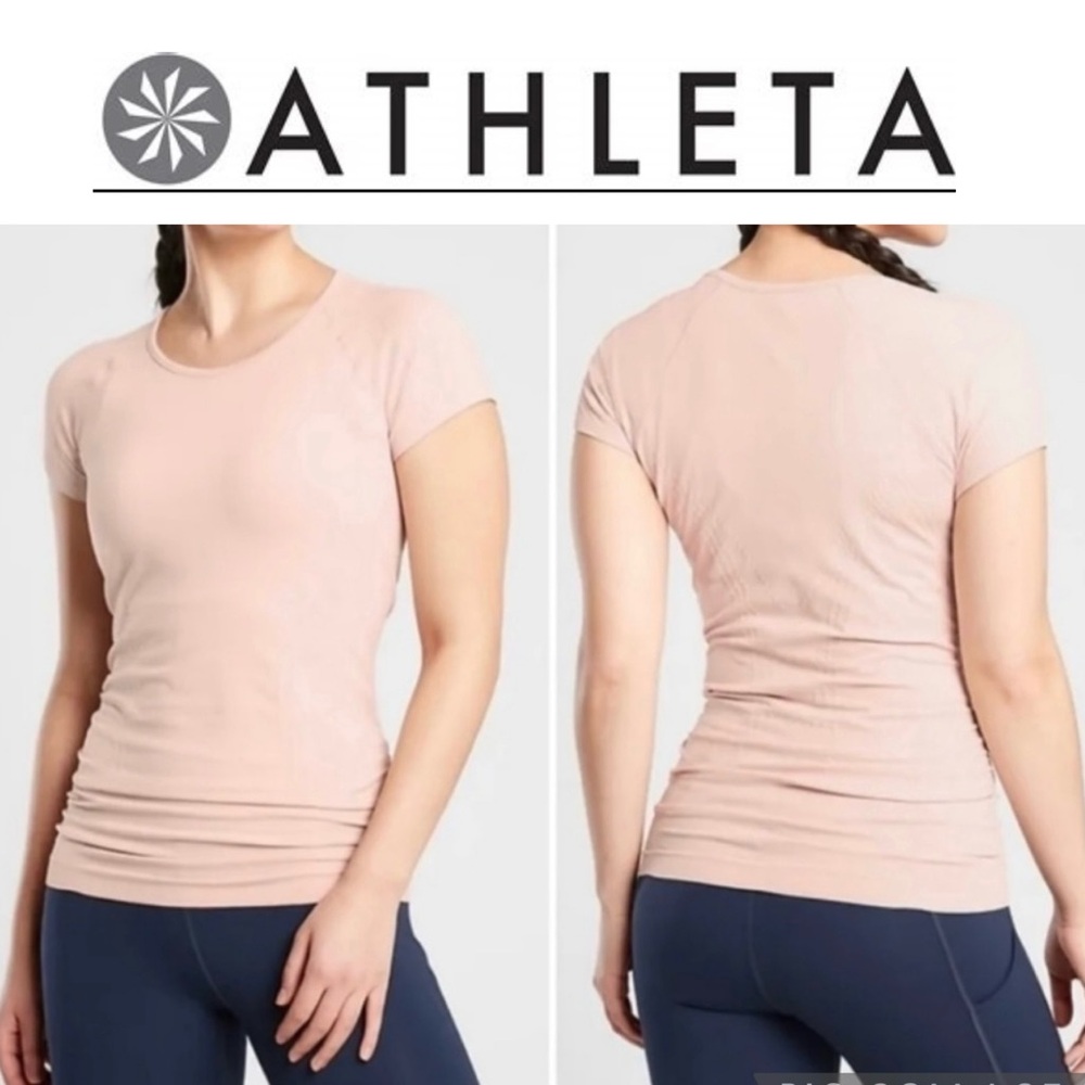 Athleta Women’s Sz XS Peach Speedlight Seamless Tee